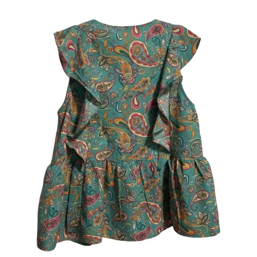 Paisley Print Blouse - Multicolor - Picture 3 of 9